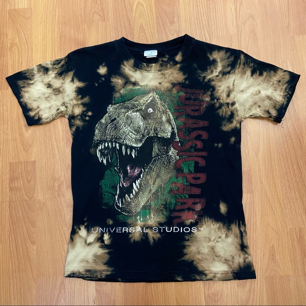 Vintage Universal Studios Youth Jurassic Park Logo T-Shirt Large